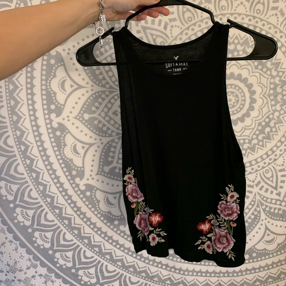American Eagle Outfitters Tops - AE Embroidered Tank Top